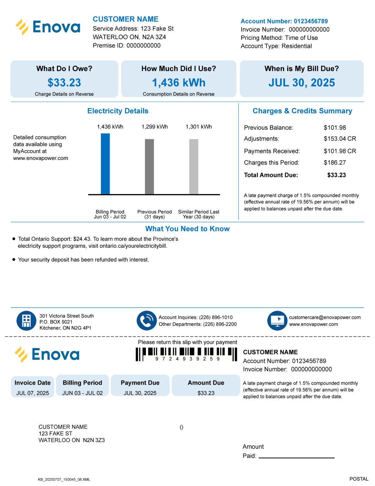 New bill residential page 1